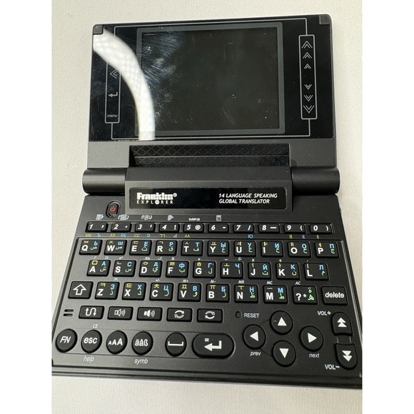 Franklin Explorer 14 Language Speaking Translation EST-7014 + Case - As Is Parts - Picture 1 of 7